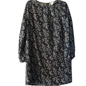 H&M navy flower dress